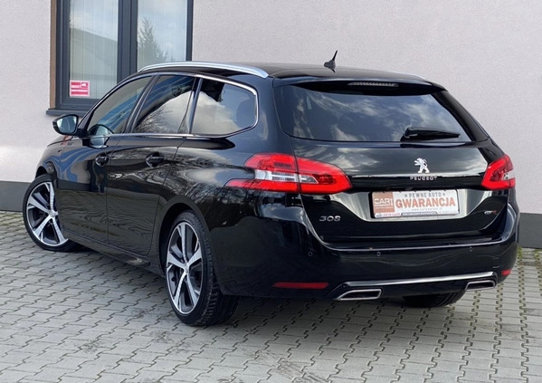 Peugeot 308 cena 57900 przebieg: 158000, rok produkcji 2017 z Poręba małe 781